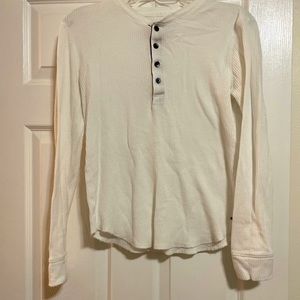 White V-Neck Sweater